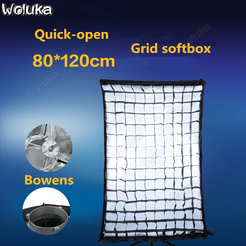 80X120cm Fast-open Umbrella Softbox Bowens With Honeycomb Grid Outdoor Portable Soft Box for Flash Photo studio lights CD50 T10
80X120cm Fast-open Umbrella Softbox Bowens With Honeycomb Grid Outdoor Portable Soft Box for Flash Photo studio lights CD50 T10