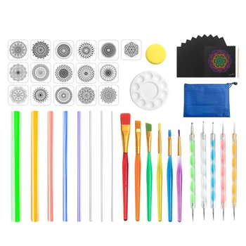 1 Set/40PCS Practical Funny Durable Pottery Tools Stencils Scratch Paper Templates Dotting Pens for Home Mandala Craft DIY
1 Set/40PCS Practical Funny Durable Pottery Tools Stencils Scratch Paper Templates Dotting Pens for Home Mandala Craft DIY