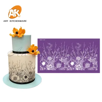 Flowers Mesh Stencil Cake Stencil Wedding Decoration Cake wedding decoration Tools Soft Fabric Stencils for Fondant Cake Mold
Flowers Mesh Stencil Cake Stencil Wedding Decoration Cake wedding decoration Tools Soft Fabric Stencils for Fondant Cake Mold