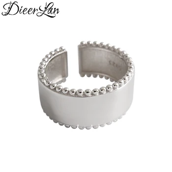 DIEERLAN Personality 925 Sterling Silver Smooth Rings For Women Engagement Jewelry Girls Christmas Gifts Open Finger Rings
DIEERLAN Personality 925 Sterling Silver Smooth Rings For Women Engagement Jewelry Girls Christmas Gifts Open Finger Rings
