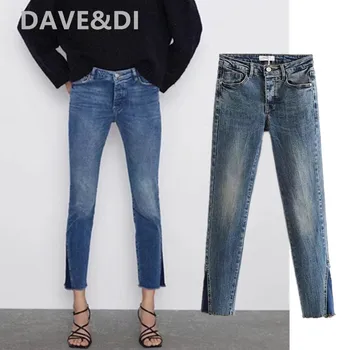 Dave&Di england high street push up skinny denim jeans woman high waist jeans Splicing leg open jeans boyfriend jeans for women
Dave&Di england high street push up skinny denim jeans woman high waist jeans Splicing leg open jeans boyfriend jeans for women