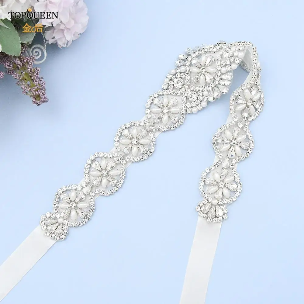TOPQUEEN S161 Beading Applications for Dresses Belts for Wedding Dresses with Rhinestones Off White Belt Handmade Beaded Belt
TOPQUEEN S161 Beading Applications for Dresses Belts for Wedding Dresses with Rhinestones Off White Belt Handmade Beaded Belt
