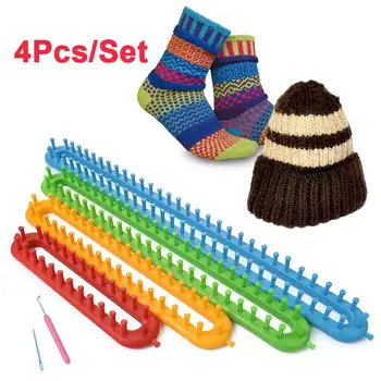 Long Shape Knitting Loom Peg Board Hooks 4 Size Kit Loom Kit Weaving Scarf Looms Muffler Plastic Tool Hook Cape
Long Shape Knitting Loom Peg Board Hooks 4 Size Kit Loom Kit Weaving Scarf Looms Muffler Plastic Tool Hook Cape