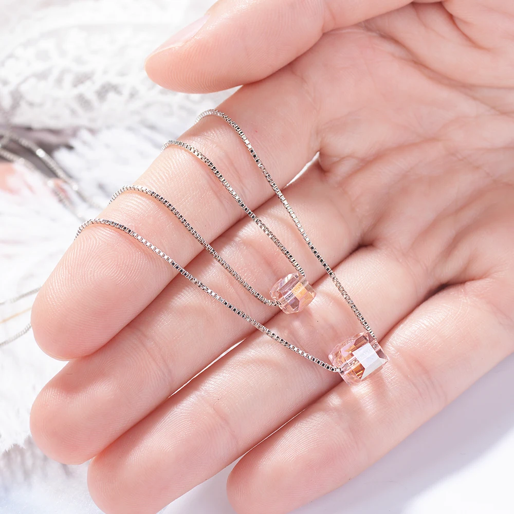 Pink Pendant Necklace For Women Stainless Steel Brand Luxury Sweater Chain Gifts Harajuku Choker Young Ladies Crystal Jewelry
Pink Pendant Necklace For Women Stainless Steel Brand Luxury Sweater Chain Gifts Harajuku Choker Young Ladies Crystal Jewelry