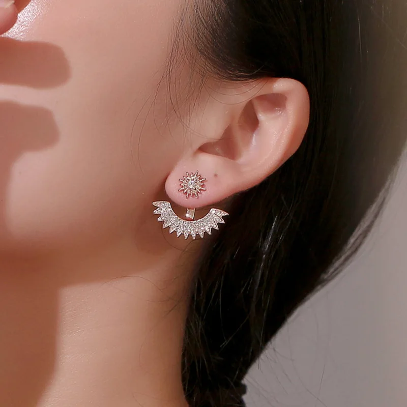 Endless Friendship Gypsophila Multi-angle Earrings Women Back-hanging Earrings Sun Flower Earrings Front back side earrings
Endless Friendship Gypsophila Multi-angle Earrings Women Back-hanging Earrings Sun Flower Earrings Front back side earrings