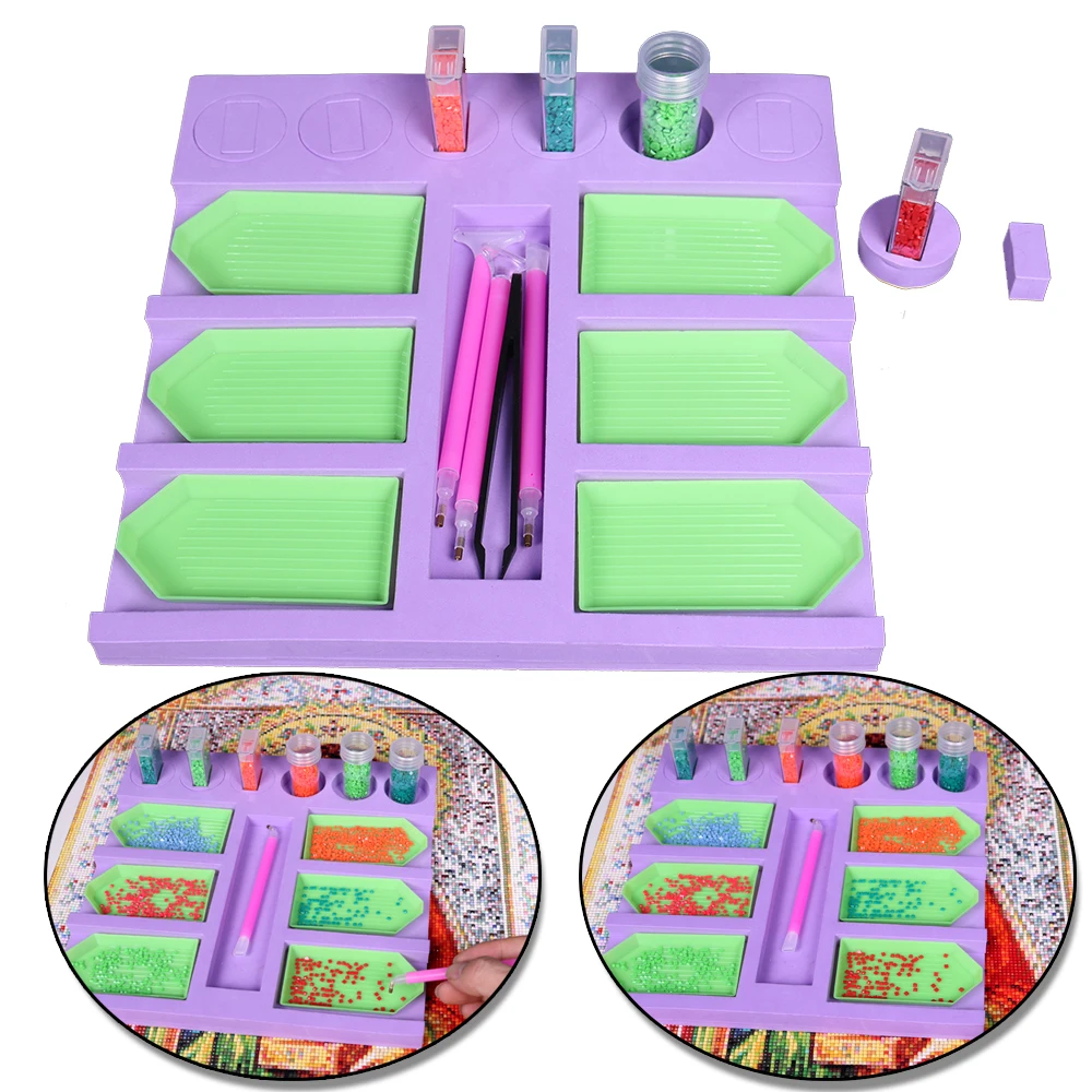 Diamond Painting Tool Tray Organizer for Adults Tray Jar Containers, Diamond Painting Accessories Tools Kits for Craft Arts.
Diamond Painting Tool Tray Organizer for Adults Tray Jar Containers, Diamond Painting Accessories Tools Kits for Craft Arts.