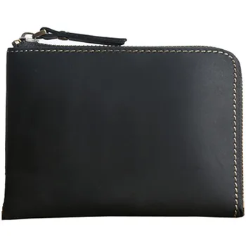 Men's Wallet Handmade Leather Short Retro Zipper Wallet Wallet
Men's Wallet Handmade Leather Short Retro Zipper Wallet Wallet