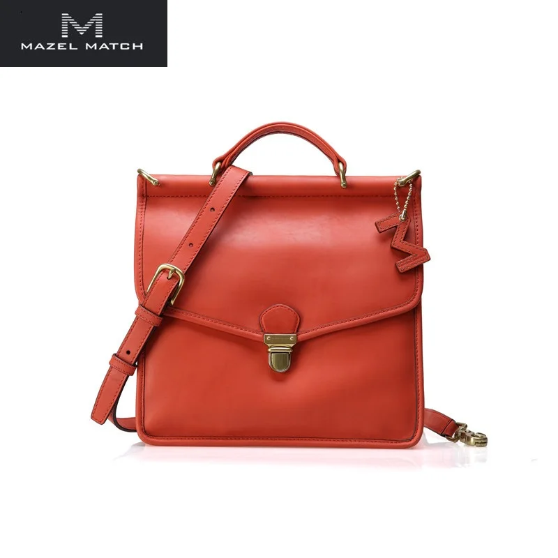 Chic Branded Style OL Lady Message Bag Genuine Leather Women's Small Orange Handbag Authentic Cow Skin Female Cross Shoulder Bag
Chic Branded Style OL Lady Message Bag Genuine Leather Women's Small Orange Handbag Authentic Cow Skin Female Cross Shoulder Bag