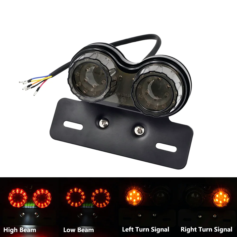 Universal 2 in 1 Motorcycle 12V Dual LED Taillight Motorcycle Rear Stop Break Light Motor Bulb Motorbike Integrated LED Brake
Universal 2 in 1 Motorcycle 12V Dual LED Taillight Motorcycle Rear Stop Break Light Motor Bulb Motorbike Integrated LED Brake