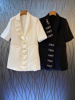 2020 Spring and Summer New Women's Solid Color Decorative Lapel Bow Stitching Short Sleeve Midi Top 613
2020 Spring and Summer New Women's Solid Color Decorative Lapel Bow Stitching Short Sleeve Midi Top 613