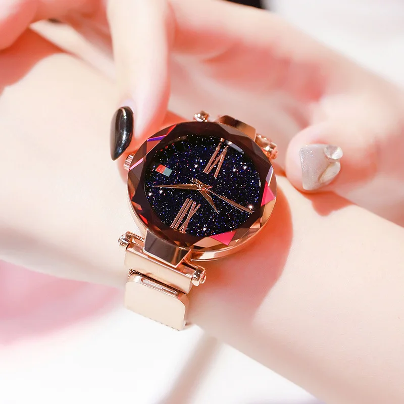 Magnet Buckle Star Watch Female Fashion Trend Waterproof Quartz Watch Simple Female Student Korean Version Ladies Gift Luxury
Magnet Buckle Star Watch Female Fashion Trend Waterproof Quartz Watch Simple Female Student Korean Version Ladies Gift Luxury