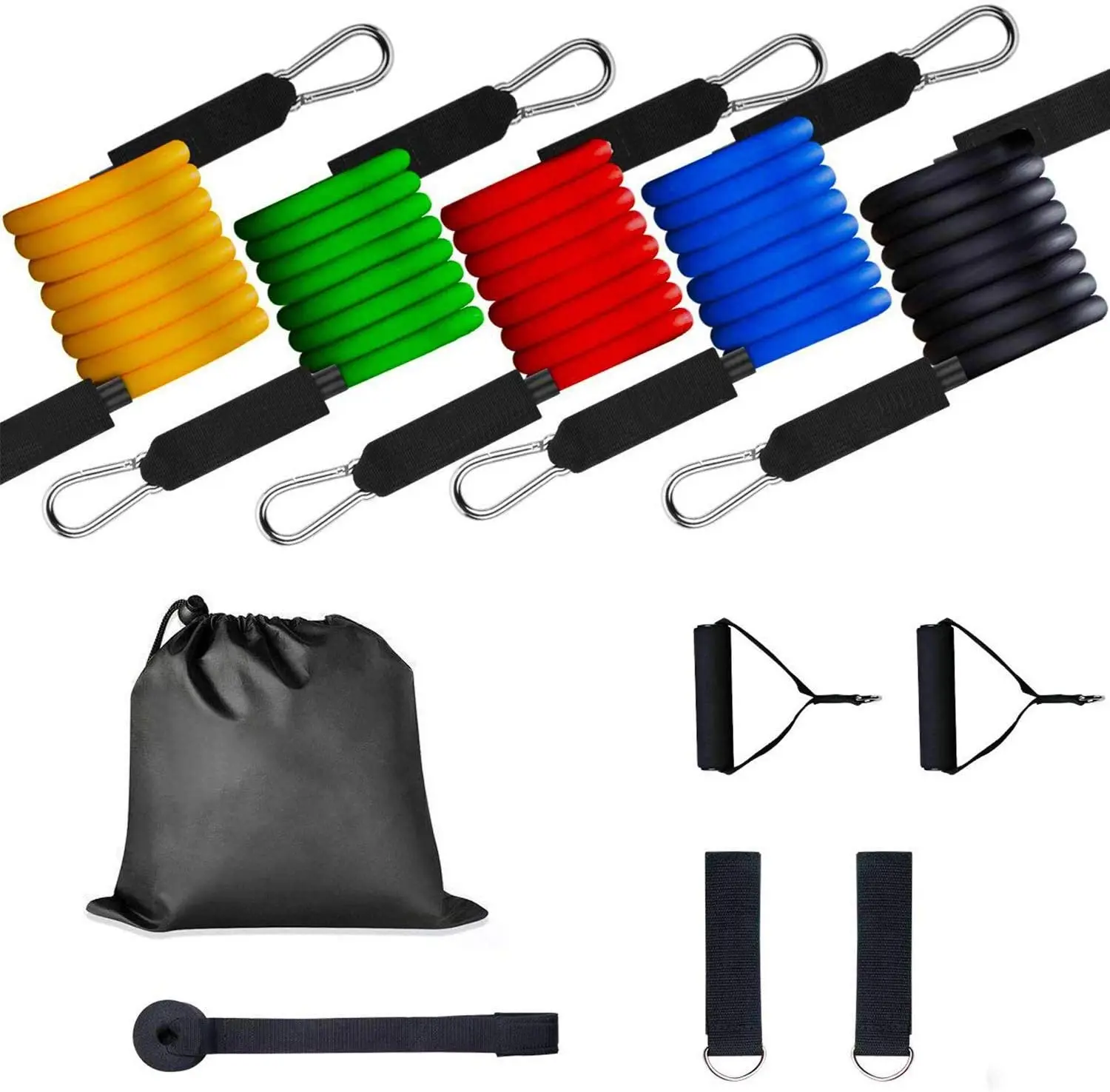 Resistance Bands Set Workout Exercise Bands with Door Anchor, Handles and Leg Ankle Straps for Men Women Home Fitness
Resistance Bands Set Workout Exercise Bands with Door Anchor, Handles and Leg Ankle Straps for Men Women Home Fitness