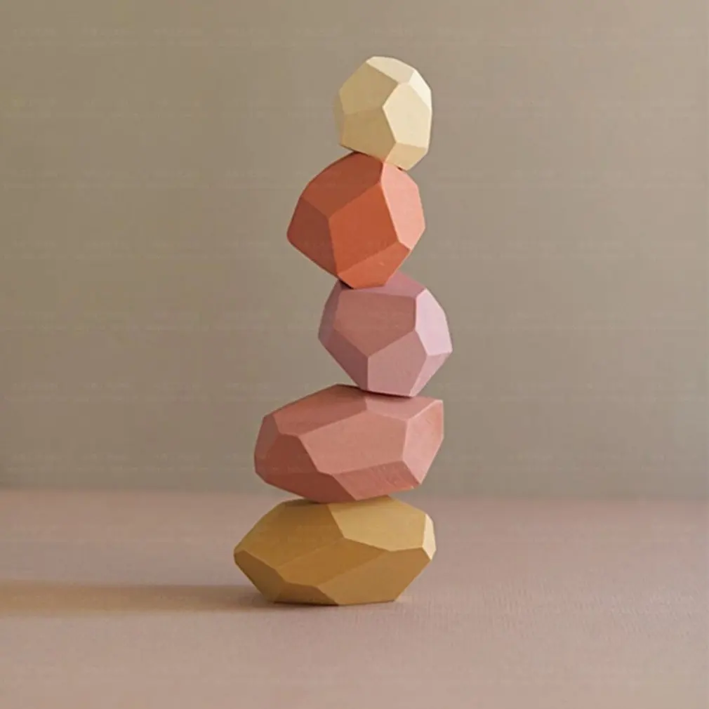 Creative Wooden Colored Stacking Balancing Stone Children Wooden Colored Stone Rainbow Game Wooden Educational Toy
Creative Wooden Colored Stacking Balancing Stone Children Wooden Colored Stone Rainbow Game Wooden Educational Toy