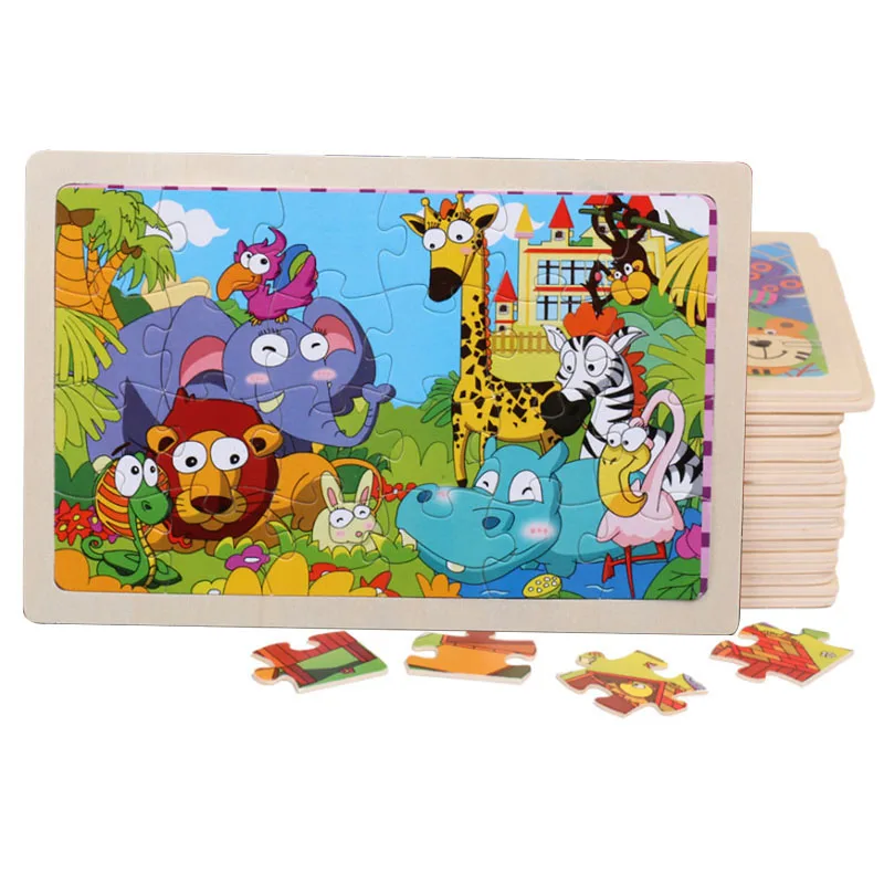 Children's 3D puzzle 24 pieces of wooden frame puzzle jigsaw puzzle baby puzzle cartoon zoo Ocean Park seabed time
Children's 3D puzzle 24 pieces of wooden frame puzzle jigsaw puzzle baby puzzle cartoon zoo Ocean Park seabed time