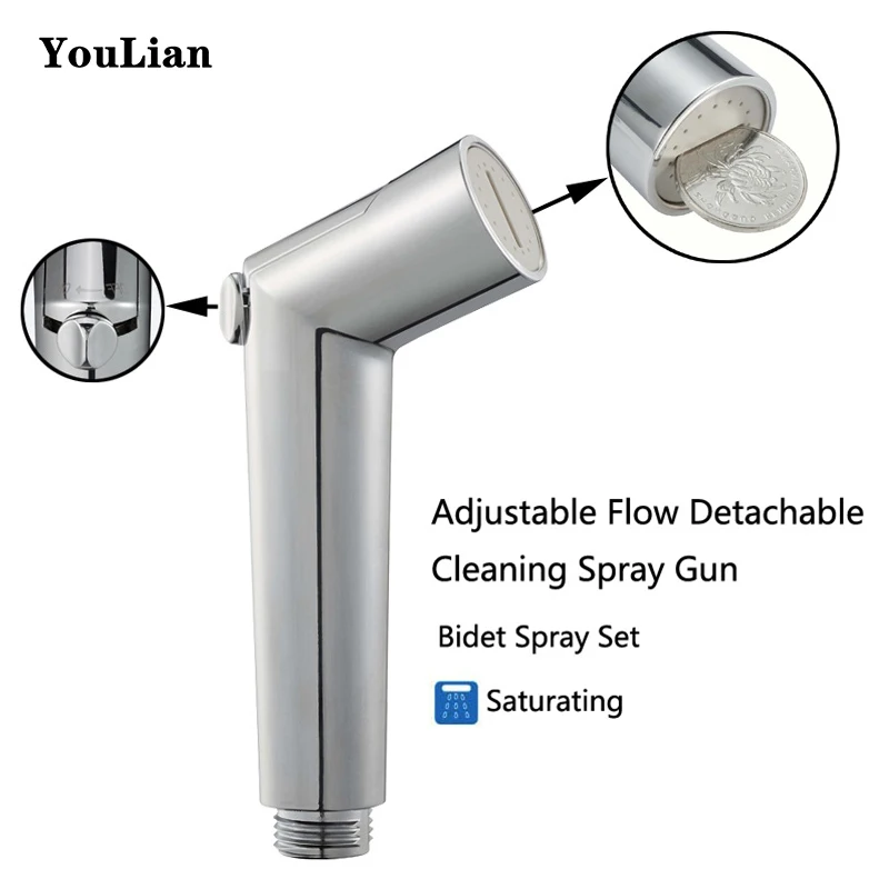 Bathroom Toilet Bidet Tap Handheld Shower adjustable flow Portable Bidet Sprayer Gun clean Toilet Bidet shower Spray Accessories
Bathroom Toilet Bidet Tap Handheld Shower adjustable flow Portable Bidet Sprayer Gun clean Toilet Bidet shower Spray Accessories