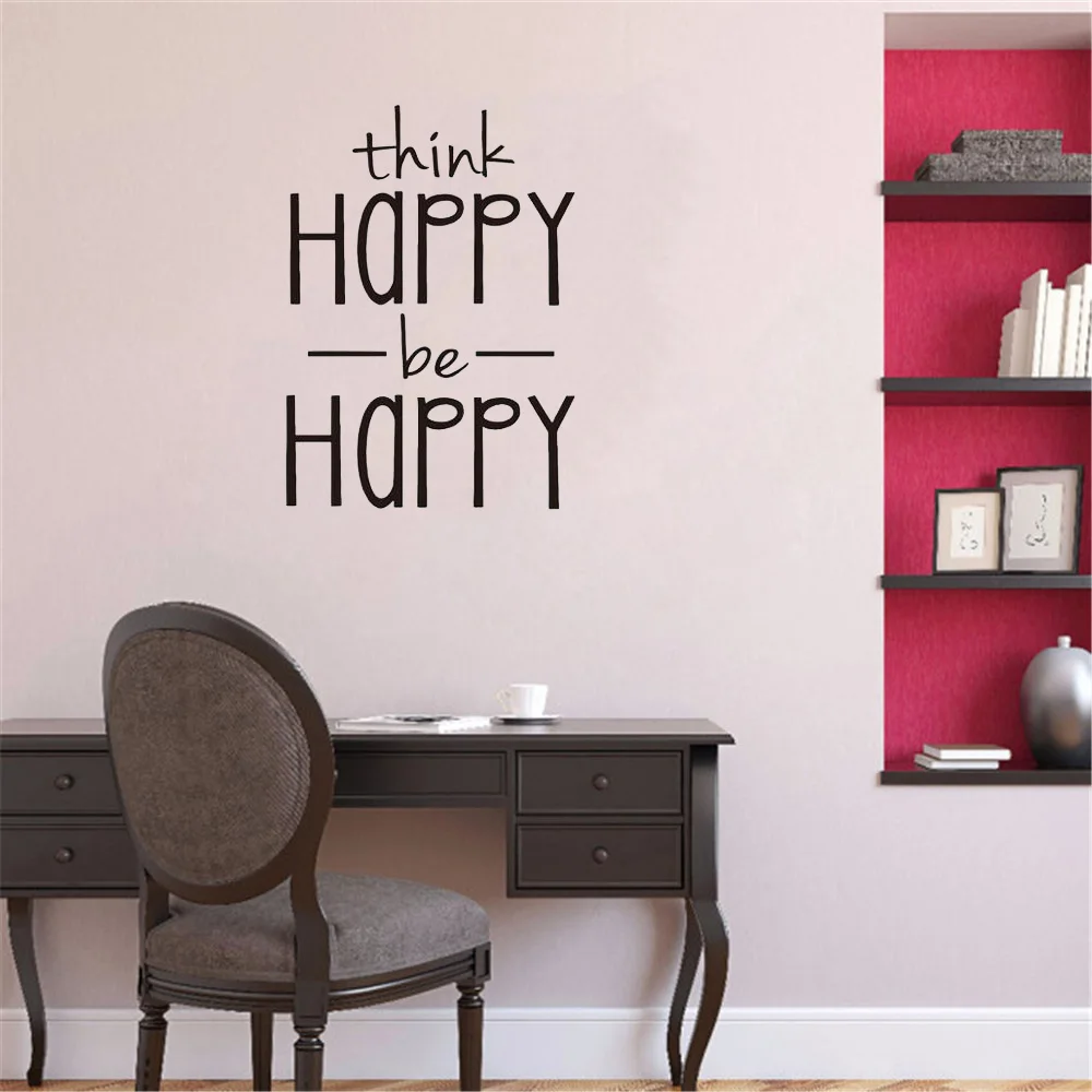 think Happy be Happy wall sticker English Proverbs home decor living room bedroom decoration Mural wallpaper creative stickers
think Happy be Happy wall sticker English Proverbs home decor living room bedroom decoration Mural wallpaper creative stickers