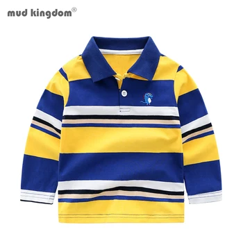 Mudkingdom Boys Polo Shirts Long Sleeve Striped Cute Dinosaur Embroidery Tops
Mudkingdom Boys Polo Shirts Long Sleeve Striped Cute Dinosaur Embroidery Tops