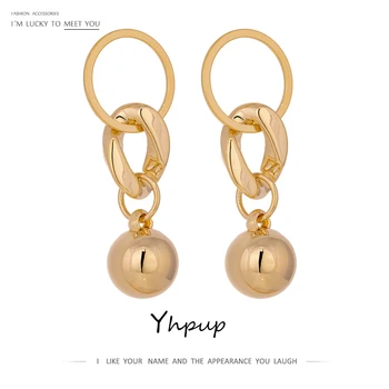 Yhpup Trendy Round Hollow Metal Ball Drop Dangle Earrings for Women Stylish Copper Earrings Jewelry бижутерия для женщин 2020
Yhpup Trendy Round Hollow Metal Ball Drop Dangle Earrings for Women Stylish Copper Earrings Jewelry бижутерия для женщин 2020