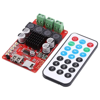 TPA3116 Bluetooth Receiver Amplifier Audio Board Digital U Disk TF Decoding With Remote 2X50W Amplificador
TPA3116 Bluetooth Receiver Amplifier Audio Board Digital U Disk TF Decoding With Remote 2X50W Amplificador