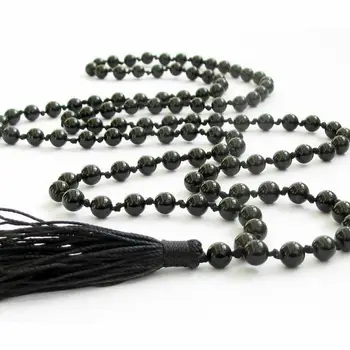 Multilayer 108 Obsidian beads 8mm Tassel Bracelet Necklace Tibetan Buddhist Mala Buddha Charm Rosary Yoga Men woman Jewelry
Multilayer 108 Obsidian beads 8mm Tassel Bracelet Necklace Tibetan Buddhist Mala Buddha Charm Rosary Yoga Men woman Jewelry