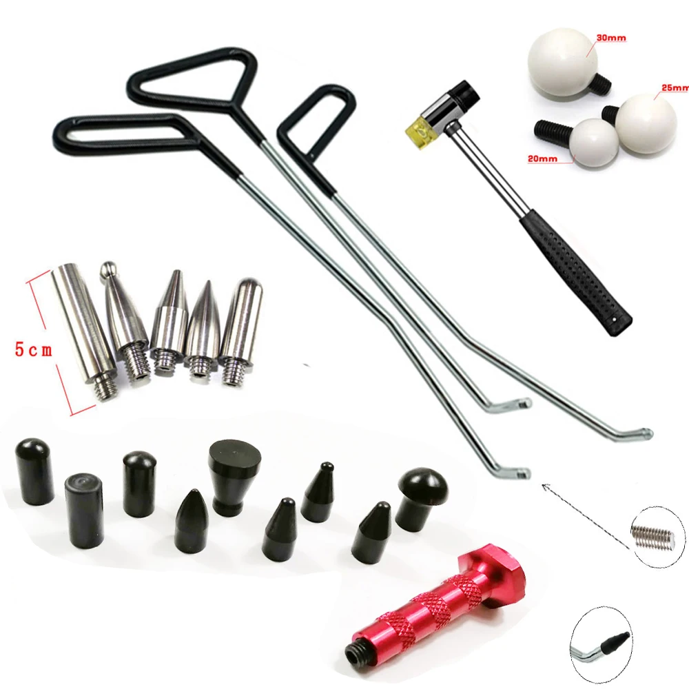 Dent Repair Hooks Stainless Steel Push Rods Dent Removal Car Body Dent Repair Reverse Hammer Paintless Dent Remover Crowbar Kit
Dent Repair Hooks Stainless Steel Push Rods Dent Removal Car Body Dent Repair Reverse Hammer Paintless Dent Remover Crowbar Kit
