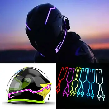 Snap type motorcycle helmet LED cold light film reflective self-adhesive luminous decal waterproof modified tape decoration 
Snap type motorcycle helmet LED cold light film reflective self-adhesive luminous decal waterproof modified tape decoration