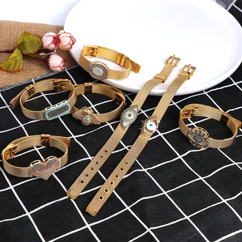 Juran Gold Color Fashion Stainless Steel Bracelets Bee Heart Bracelet For Women Punk Vintage Beach Bangle Evil Eye Jewelry Gifts
Juran Gold Color Fashion Stainless Steel Bracelets Bee Heart Bracelet For Women Punk Vintage Beach Bangle Evil Eye Jewelry Gifts