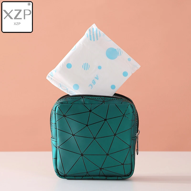 XZP женская косметичка с геометрическим рисунком и стразами треугольная Лазерная