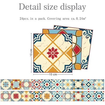 24Pcs 10x10/15x15cm Tile Stickers Transfer Kitchen Bathroom Custom Waterproof
24Pcs 10x10/15x15cm Tile Stickers Transfer Kitchen Bathroom Custom Waterproof