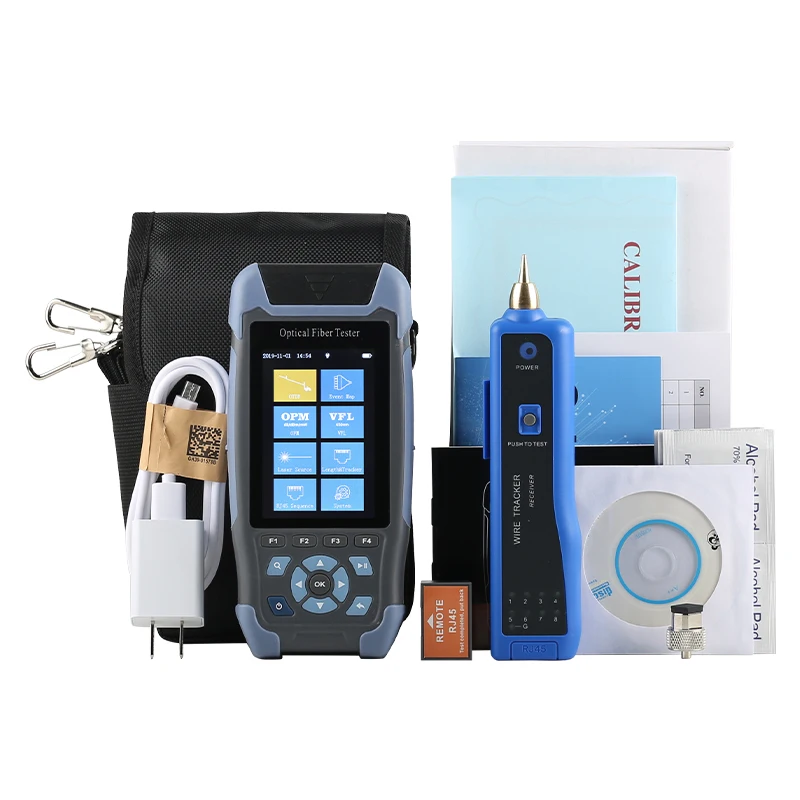 OTDR Reflectometer 9 functions in 1 device OPM OLS VFL Event Map RJ45 Ethernet Cable Sequence Distance Tracker
OTDR Reflectometer 9 functions in 1 device OPM OLS VFL Event Map RJ45 Ethernet Cable Sequence Distance Tracker