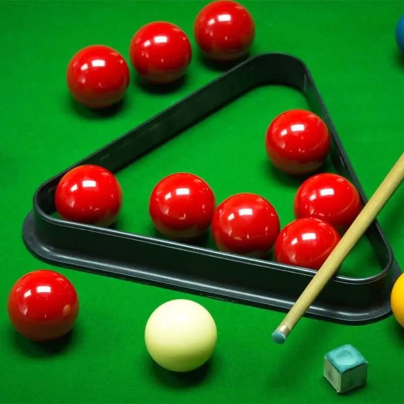 Plastic Triangle Shape English Billiard Balls Organize Sturdy Racks Snooker Game Club Storage Accessory 
Plastic Triangle Shape English Billiard Balls Organize Sturdy Racks Snooker Game Club Storage Accessory