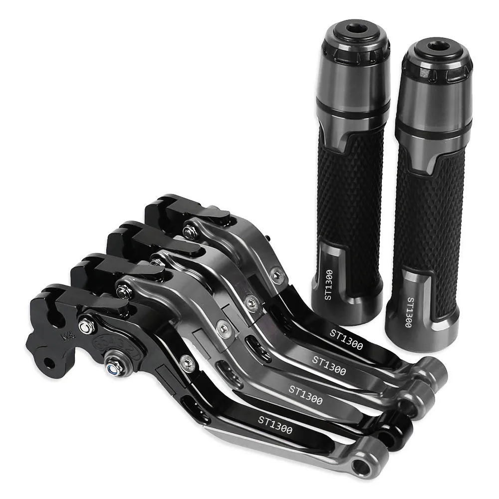 

ST1300 Motorcycle CNC Brake Clutch Levers Handlebar knobs Handle Hand Grip Ends FOR HONDA ST1300 2008 2009 2010 2011 2012