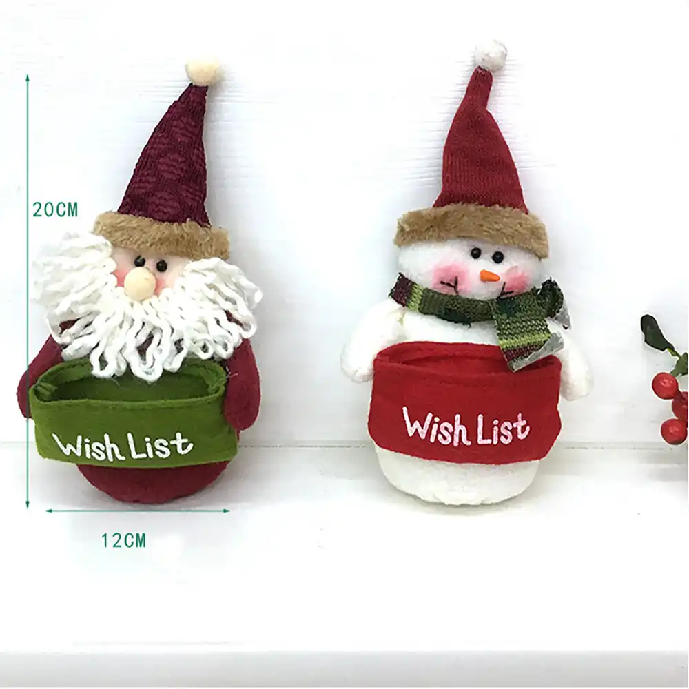 maioumy merry christmas bags cartoon snowman santa claus candy