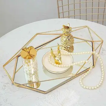 Acrylic Mirror Tray Storage Organizer Makeup Tray Nordic Style Retro Geometry Glass Box Jewelry Display Dessert Plate
Acrylic Mirror Tray Storage Organizer Makeup Tray Nordic Style Retro Geometry Glass Box Jewelry Display Dessert Plate