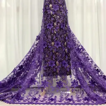 Purple Milk Silk Lace White Sequins Embroiderd African High Quality Tulle French Lace Fabric Nigerian Bride Lace For Wedding 
Purple Milk Silk Lace White Sequins Embroiderd African High Quality Tulle French Lace Fabric Nigerian Bride Lace For Wedding