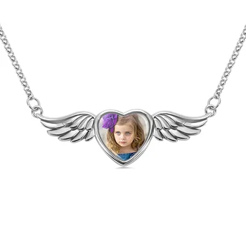 Uonney Droshipping Personalized Trendy Photo Angel Wing Necklace Custom Engraved Photo Necklace With Angel Wing 
Uonney Droshipping Personalized Trendy Photo Angel Wing Necklace Custom Engraved Photo Necklace With Angel Wing