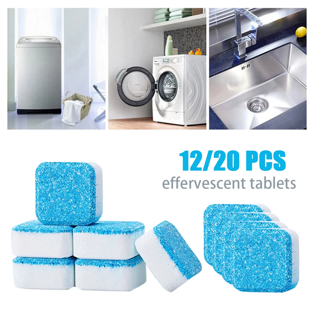 Tabletas Efervescentes Para Limpieza De Manchas 20pcs Tabletas Efervescentes Para Limpieza De Manchas 20pcs