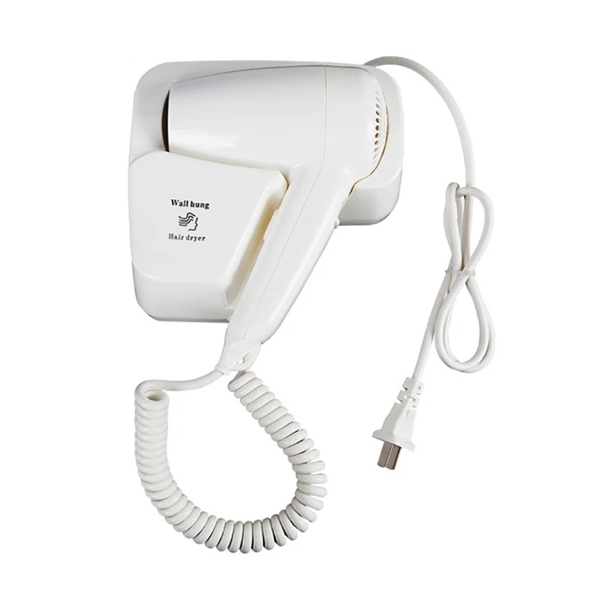 

1400 Watt Wall-Mount Hair Dryer Dry Skin Hanging Hair Dryer Blower with 2-Speed, White for Hotel Bathroom And Home