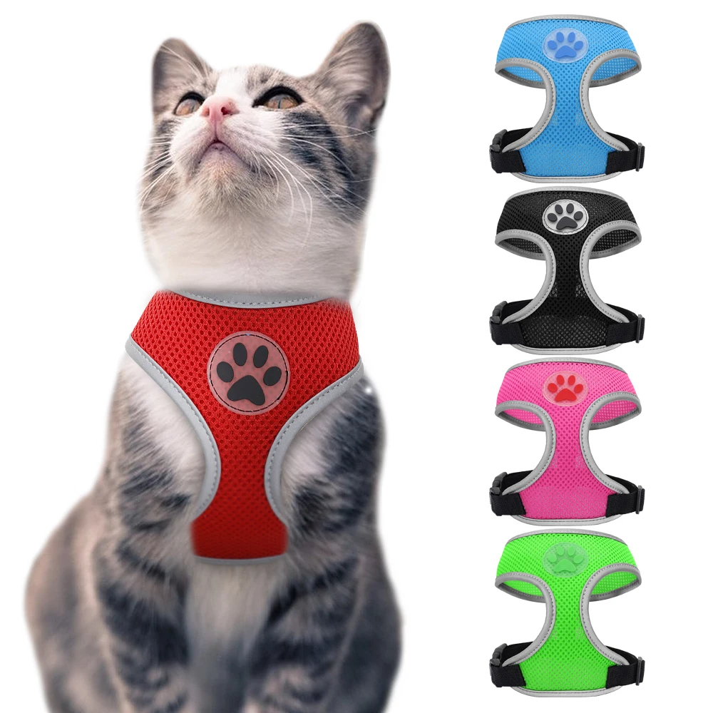 Breathable Nylon Mesh Cat Puppy Harness Collar Adjustable Reflective Pet Dog Harness Vest For Chihuahua Pug Bulldog Arnes Perro
Breathable Nylon Mesh Cat Puppy Harness Collar Adjustable Reflective Pet Dog Harness Vest For Chihuahua Pug Bulldog Arnes Perro