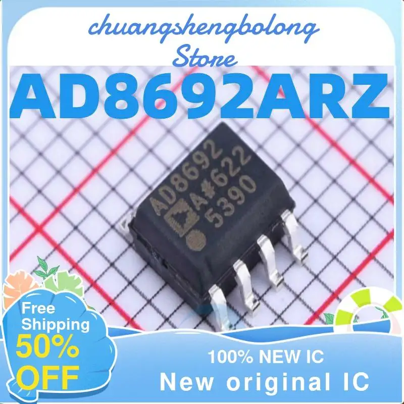 5PCS AD8692ARZ AD8692 AD8692A SOP8 New original IC Dual CMOS Output Operational Amplifier Chip
5PCS AD8692ARZ AD8692 AD8692A SOP8 New original IC Dual CMOS Output Operational Amplifier Chip