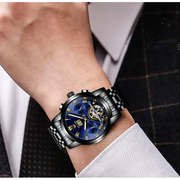 Automatic Mechanical Men's Watch Business Hollow Clean Steel Waterproof Multi-Function Swiss Brand Hot Men's Watch
Automatic Mechanical Men's Watch Business Hollow Clean Steel Waterproof Multi-Function Swiss Brand Hot Men's Watch