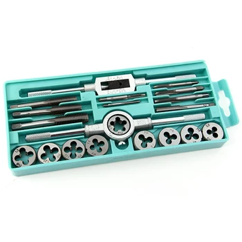 20PCS M3-M12 Metric Tap & Die Set Combination Kit Screw Threading Hand Tools with Adjustable Tap Wrench and Die Stock
20PCS M3-M12 Metric Tap & Die Set Combination Kit Screw Threading Hand Tools with Adjustable Tap Wrench and Die Stock