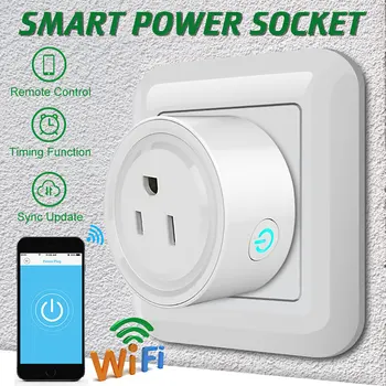 Wifi Smart Power Socket US Plug Socket Remote Control 100-250V Voice Control Timer Smart Socket Work with Echo Alexa Google Home
Wifi Smart Power Socket US Plug Socket Remote Control 100-250V Voice Control Timer Smart Socket Work with Echo Alexa Google Home