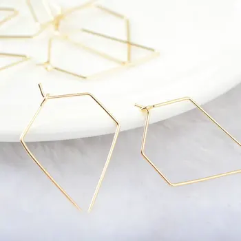 12PCS 30x25MM 24K Gold Color Brass Irregular Earrings Hoop Earring Hooks High Quality DIY Jewelry Making Findings
12PCS 30x25MM 24K Gold Color Brass Irregular Earrings Hoop Earring Hooks High Quality DIY Jewelry Making Findings