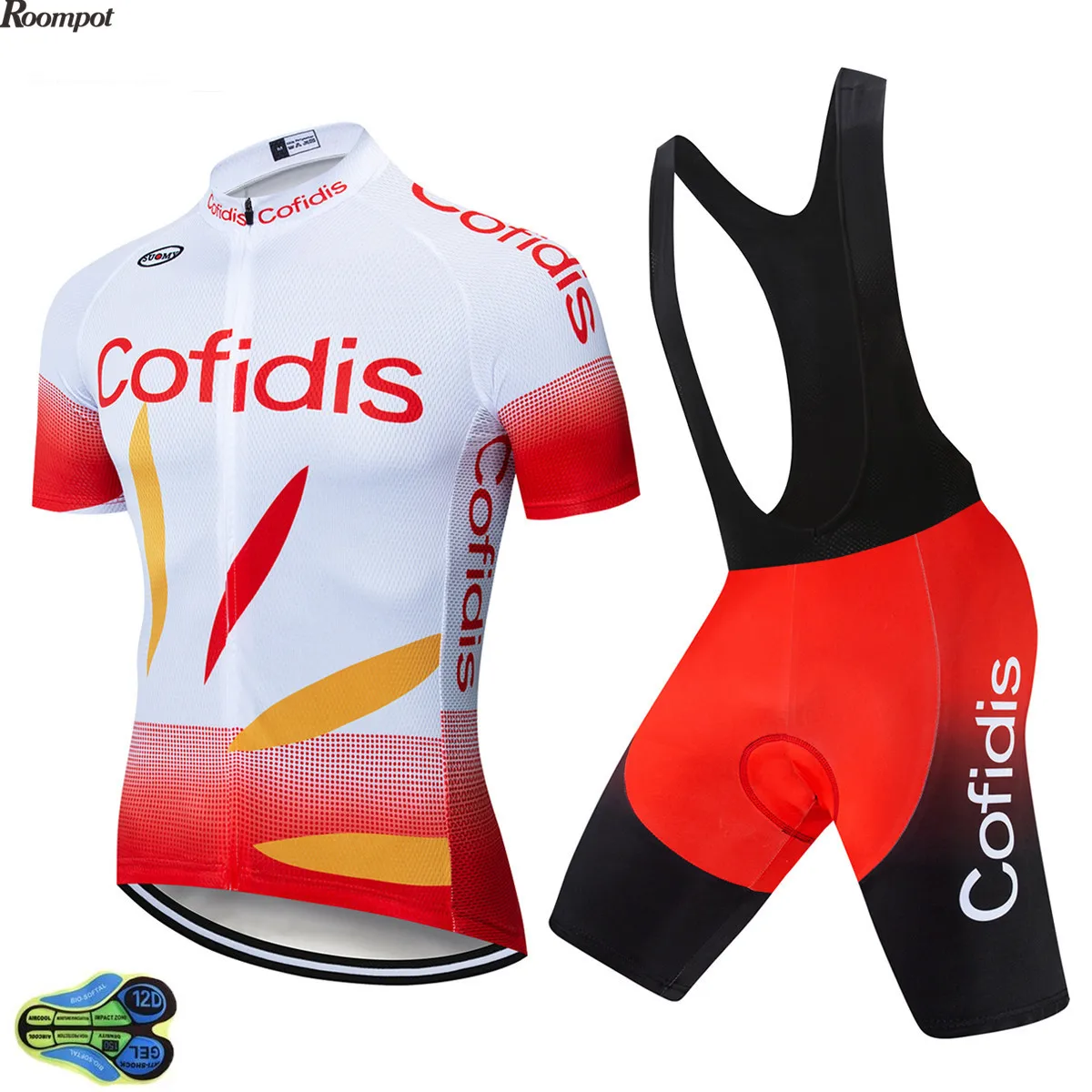 Фото 2020 командная одежда COFIDIS Pro для велоспорта Мужская велосипедная летние топы