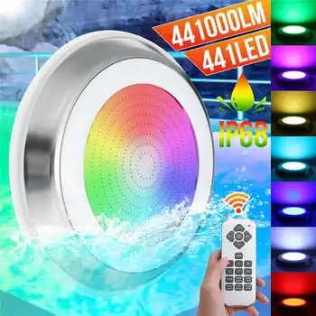 Underwater Lights LED Swimming Pool Light 7 Colors RGB 12V 45W Wall Mounted Lamp IP68 Multi-Color 144LED Embedded Fountain Light
Underwater Lights LED Swimming Pool Light 7 Colors RGB 12V 45W Wall Mounted Lamp IP68 Multi-Color 144LED Embedded Fountain Light