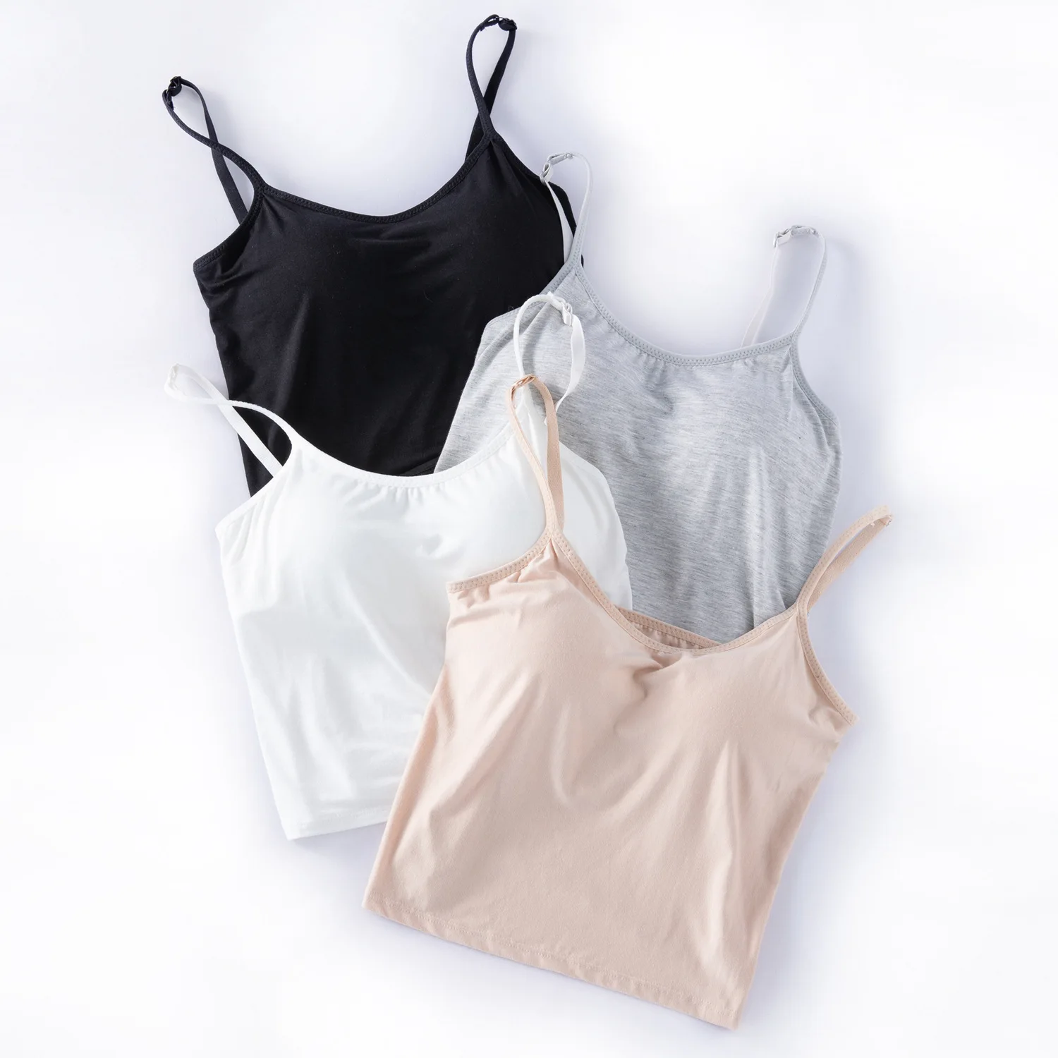 Modal Cotton Basic Fitness Running Spaghetti Strap Elastic White Camisole Beach Sun Top Tank Tops Base Undershirt Wholesale
Modal Cotton Basic Fitness Running Spaghetti Strap Elastic White Camisole Beach Sun Top Tank Tops Base Undershirt Wholesale