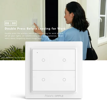 Wall Switch Smart Light Switches Control Zigbee Wireless Four-Key Edition Wireless Switch Wireless Wall Switch Dimmer
Wall Switch Smart Light Switches Control Zigbee Wireless Four-Key Edition Wireless Switch Wireless Wall Switch Dimmer