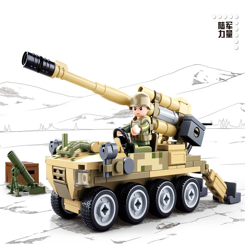 Wheeled self propelled gun Military compatible Legoed technic Mechanics 159PCS artillery block Children educational toys 0751
Wheeled self propelled gun Military compatible Legoed technic Mechanics 159PCS artillery block Children educational toys 0751