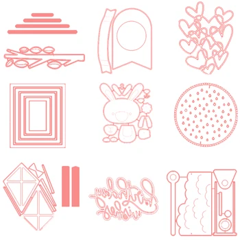 Numerous Heart Trunk Rectangular Circle Frame Rabbit Metal Cutting Dies DIY Scrapbooking Album Embossing Paper Card 07
Numerous Heart Trunk Rectangular Circle Frame Rabbit Metal Cutting Dies DIY Scrapbooking Album Embossing Paper Card 07